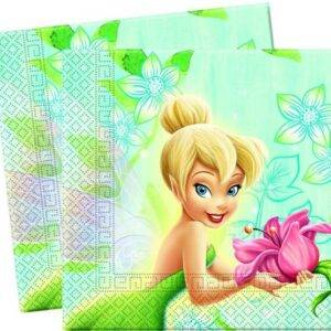 Tinkerbell Flowers Prismatic - 20 guardanapos de papel