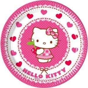 Pratos Hello Kitty Hearts 20 cm