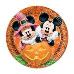 Mickey Halloween - 8 pratos de papel 23 cm