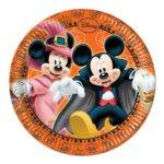 Mickey Halloween - 8 pratos de papel 20 cm