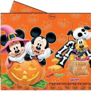 Mickey Halloween - 1 toalha de mesa plástica