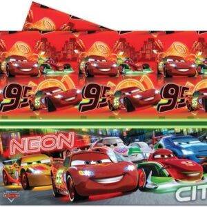 Cars Neon - 1 toalha de mesa plástica