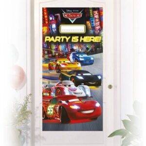 Carros Neon - Cenário de porta (personalizável)