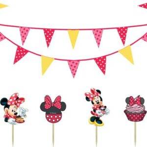 Minnie Café - 1 conjunto de decoração para bolos