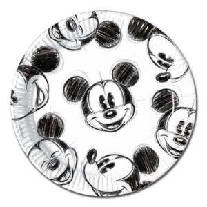 Mickey Faces - 25 pratos de papel 23 cm