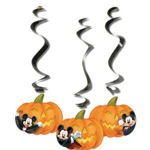 Mickey Halloween - 3 decorações penduradas
