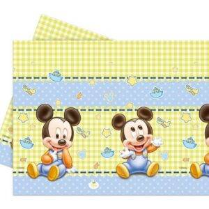 Baby Mickey - 1 toalha de mesa plástica