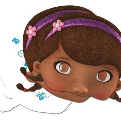 Doc McStuffins - 4 cartões de convite 4 máscaras