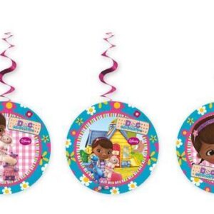 Doc McStuffins - 3 decorações penduradas