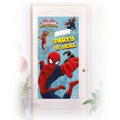 Ultimate Spiderman Web Warriors - banner de 1 porta (personalizável)
