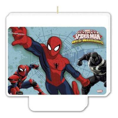 Ultimate Spiderman Web Warriors - 1 vela de feliz aniversário