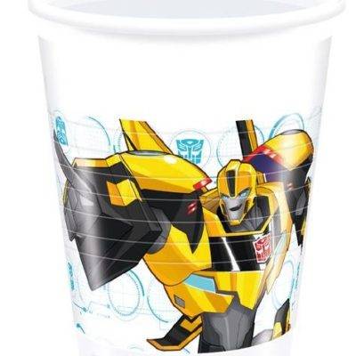 TRANSFORMADORES POWER UP - 8 copos de plástico 200 ml