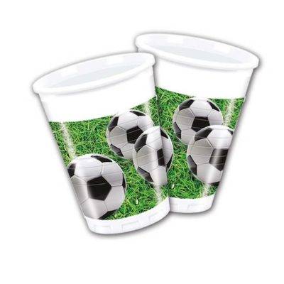 FUTEBOL (NOVO) - 8 copos de plástico 200 ml