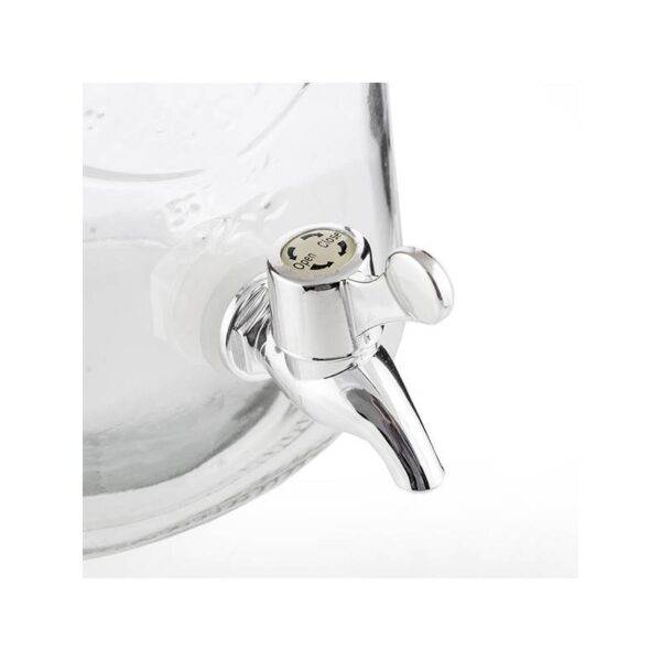 DISPENSADOR DE BEBIDAS DE VIDRO ICE COLD DRINK VINTAGE COCONUT