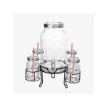 DISPENSADOR DE BEBIDAS COM 4 COPOS VINTAGE COCONUT