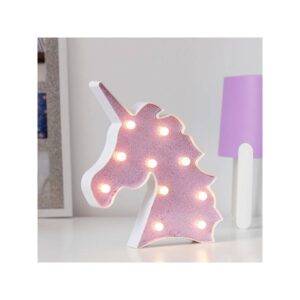UNICÓRNIO LUMINOSO GLITTER (10 LED)