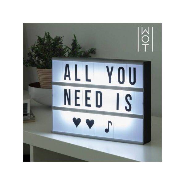 PAINEL LED RETROILUMINADO WAGON TREND (30 X 22 CM)