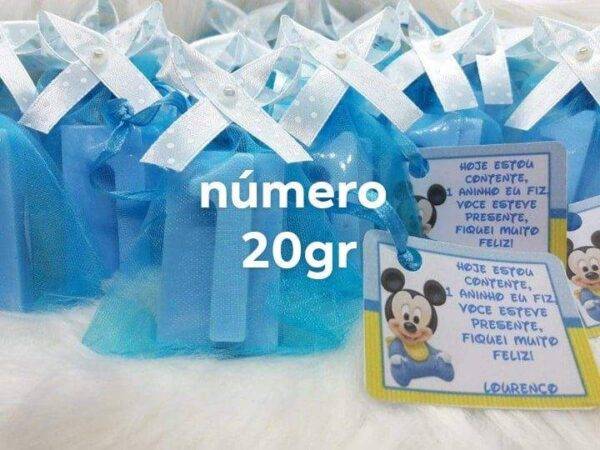 Sabonete Artesanal Inicial ou Número para Baptizado, Comunhão