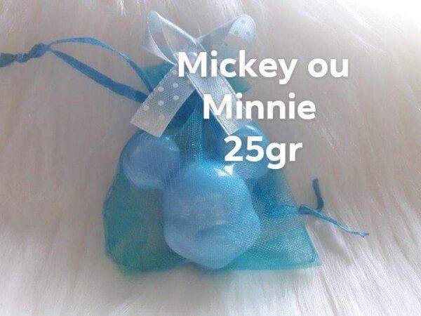 Sabonete Artesanal Minnie & Mickey para Baptizados, aniversários, chá de bebé