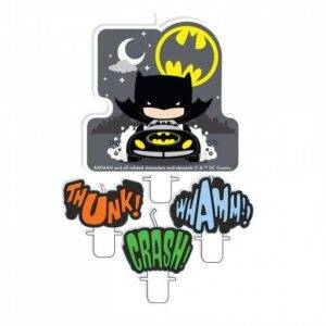 4 VELAS DE ANIVERSÁRIO BATMAN V JOKER