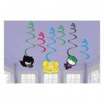 6 ESPIRAIS DECORATIVAS BATMAN V JOKER