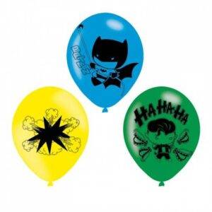 6 BALÕES LATEX 11'' BATMAN V JOKER