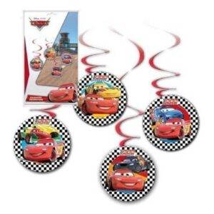 4 PENDENTES DECORATIVOS CARS