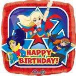 BALÃO FOIL S60 HAPPY BIRTHDAY DC SUPER HERO GIRLS