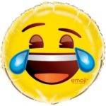 BALÃO FOIL 18'' EMOJI CRYING LAUGHING