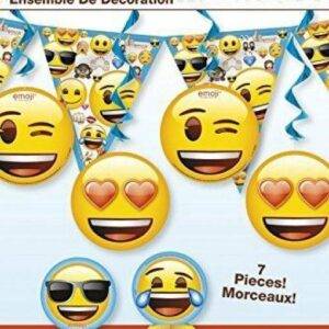 KIT DECORAÇÃO 7 PEÇAS EMOJI