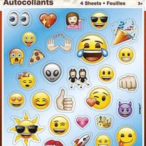 4 FOLHAS AUTOCOLANTES EMOJI