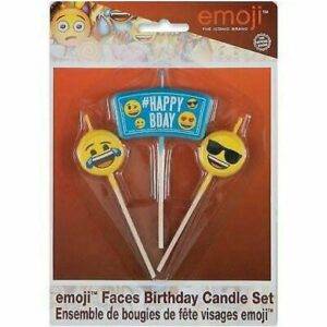 3 VELAS DE ANIVERSÁRIO EMOJI