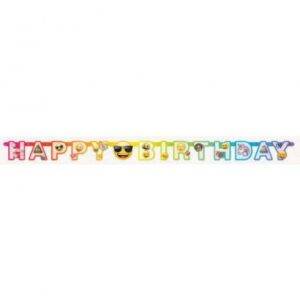 GRINALDA PAPEL 'HAPPY BIRTHDAY' EMOJI RAINBOW FUN