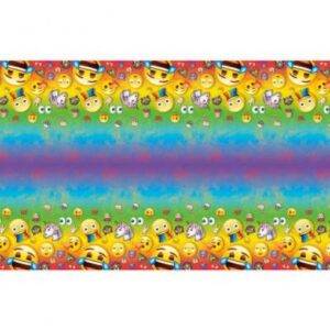TOALHA DE MESA EMOJI RAINBOW FUN 54 X 108 CM