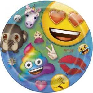 8 PRATOS 18 CM EMOJI RAINBOW FUN