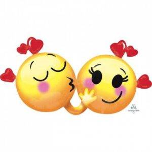 BALÃO FOIL SUPERSHAPE EMOJIS LOVE