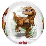 BALÃO FOIL ORBZ CLEAR GOOD DINOSAUR