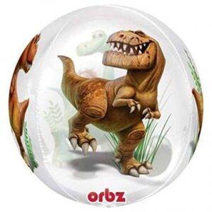 BALÃO FOIL ORBZ CLEAR GOOD DINOSAUR