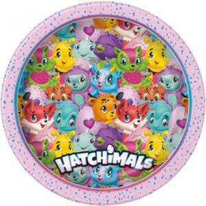 8 PRATOS 23 CM HATCHIMALS