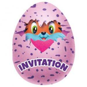8 CONVITES HATCHIMALS