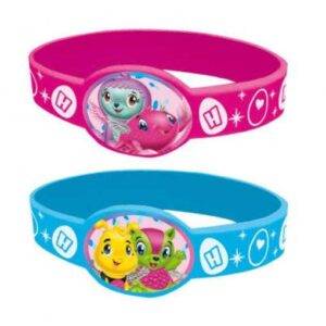 4 PULSEIRAS ELÁSTICAS HATCHIMALS