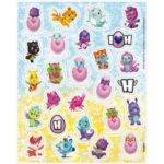 4 FOLHAS AUTOCOLANTES HATCHIMALS