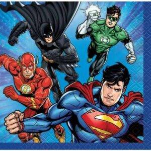 16 GUARDANAPOS 25 CM JUSTICE LEAGUE