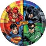 8 PRATOS 23 CM JUSTICE LEAGUE