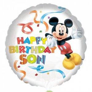 BALÃO FOIL S60 HAPPY BIRTHDAY SON - MICKEY