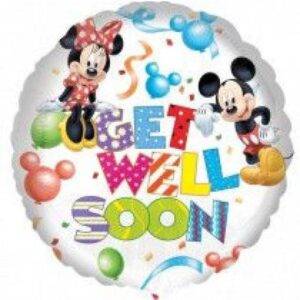 BALÃO FOIL S60 GET WELL SOON - MICKEY & MINNIE