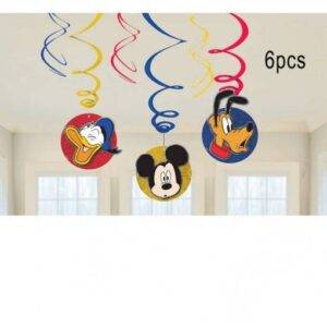 6 ESPIRAIS DECORATIVAS MICKEY MOUSE