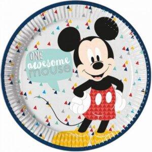 8 PRATOS 23 CM MICKEY AWESOME