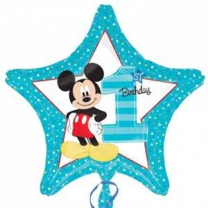 BALÃO FOIL S60 MICKEY 1ST BIRTHDAY