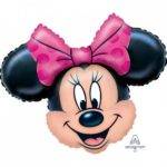 BALÃO FOIL P38 SUPERSHAPE CABEÇA MINNIE MOUSE
